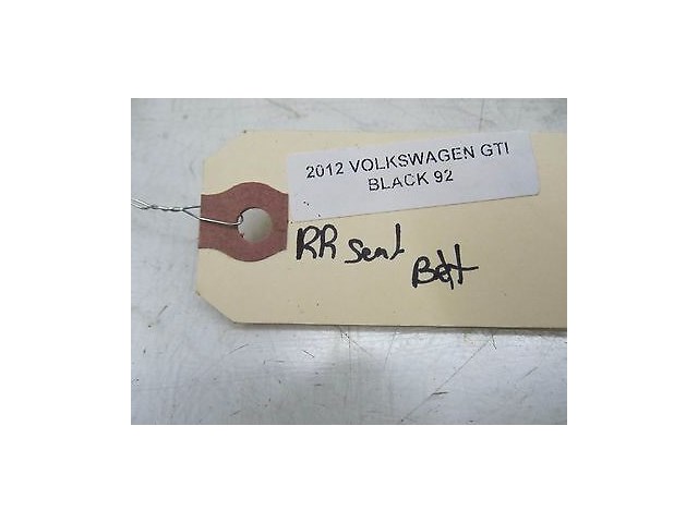 2008-2013 VOLKSWAGEN GTI MK6 OEM RIGHT REAR SEAT BELT ASSEMBLY 