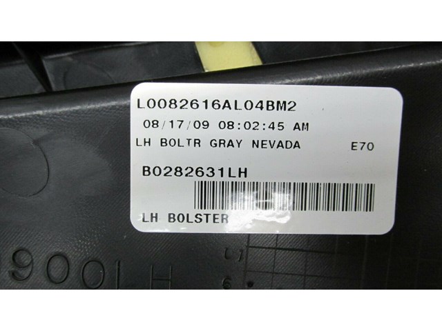  2007-2010 BMW X5 E70 OEM LEFT REAR SEAT SIDE BOLSTER NEVADA LEATHER GRAY 