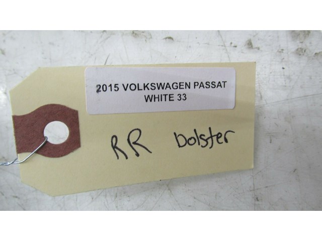 2012-2015 VOLKSWAGEN PASSAT OEM RIGHT REAR SEAT BOLSTER TRIM COVER BEIGE 