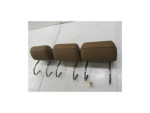 2007-2009 MERCEDES S550 W221 OEM REAR SEAT HEADREST SET OF 3 BROWN 