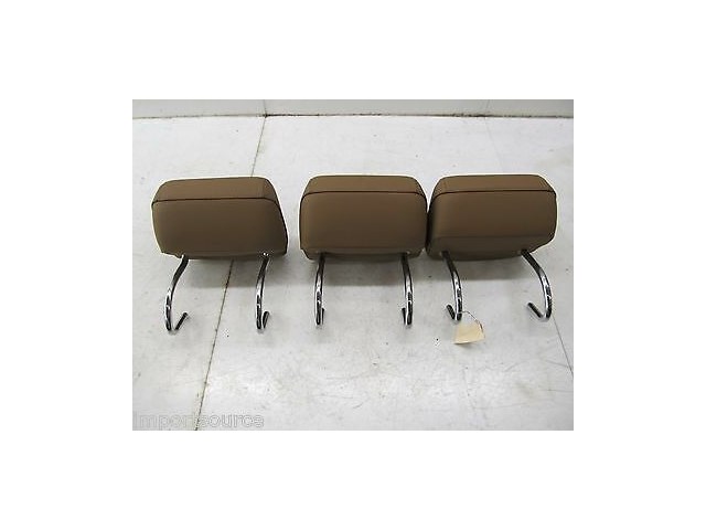 2007-2009 MERCEDES S550 W221 OEM REAR SEAT HEADREST SET OF 3 BROWN 