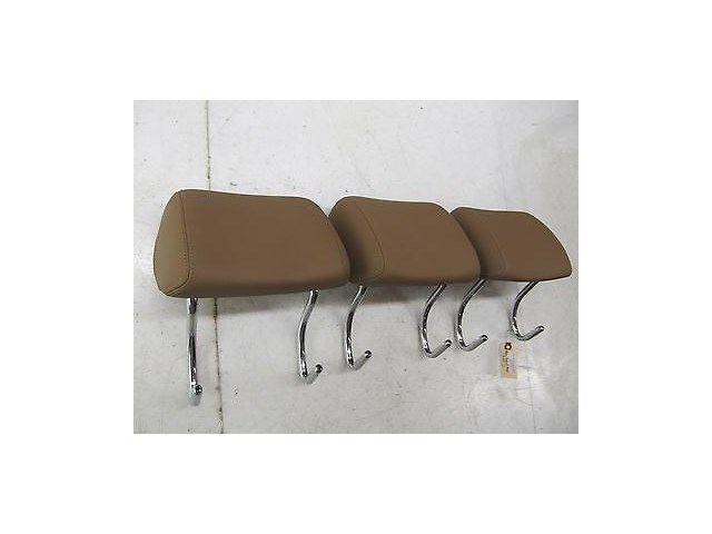 2007-2009 MERCEDES S550 W221 OEM REAR SEAT HEADREST SET OF 3 BROWN 