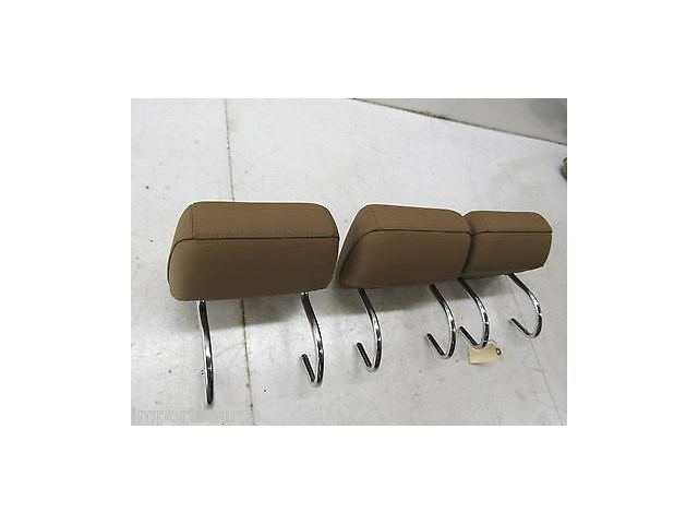 2007-2009 MERCEDES S550 W221 OEM REAR SEAT HEADREST SET OF 3 BROWN 