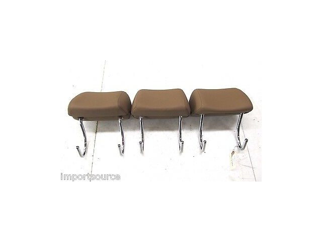 2007-2009 MERCEDES S550 W221 OEM REAR SEAT HEADREST SET OF 3 BROWN 
