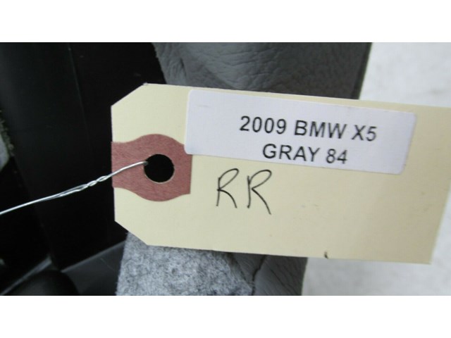  2007-2010 BMW X5 E70 OEM RIGHT REAR SEAT SIDE BOLSTER NEVADA LEATHER GRAY 