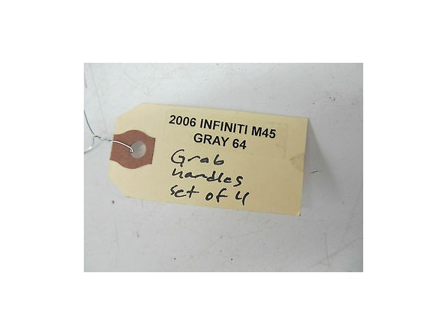 2006-2009 INFINITI M45 M35 OEM GRAB HANDLE SET OF FOUR (4) GRAY COLOR GRAB BARS