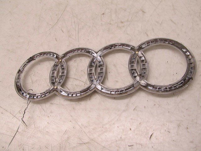 2004-2008 AUDI A8L W12 OEM REAR TRUNK AUDI CHROME BADGE EMBLEM 