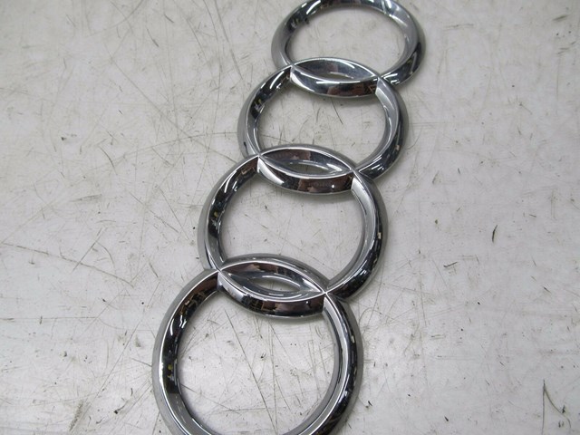 2004-2008 AUDI A8L W12 OEM REAR TRUNK AUDI CHROME BADGE EMBLEM 