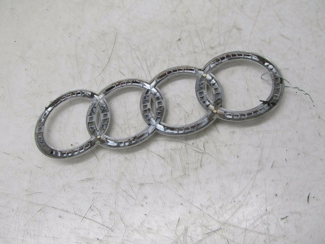 2004-2008 AUDI A8L W12 OEM REAR TRUNK AUDI CHROME BADGE EMBLEM 