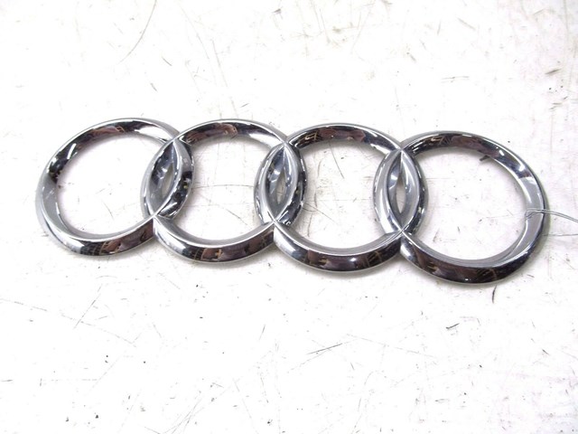 2004-2008 AUDI A8L W12 OEM REAR TRUNK AUDI CHROME BADGE EMBLEM 