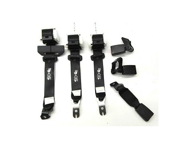 2008-2010 BMW 535 528 E60 OEM REAR SEAT BELT/ SEAT BELT BUCKLE SET BLACK COLOR