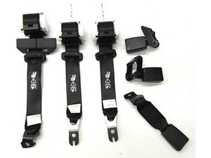 2008-2010 BMW 535 528 E60 OEM REAR SEAT BELT/ SEAT BELT BUCKLE SET BLACK COLOR