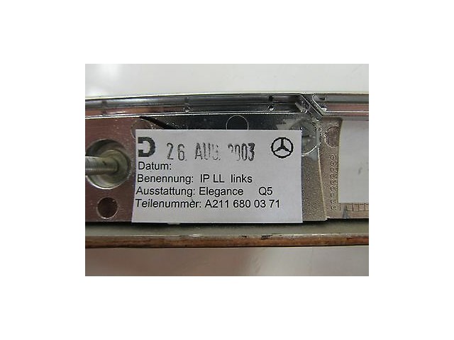 2003-2005 MERCEDES E320 WAGON W211 OEM LEFT FRONT INTERIOR DASH WOOD GRAIN TRIM