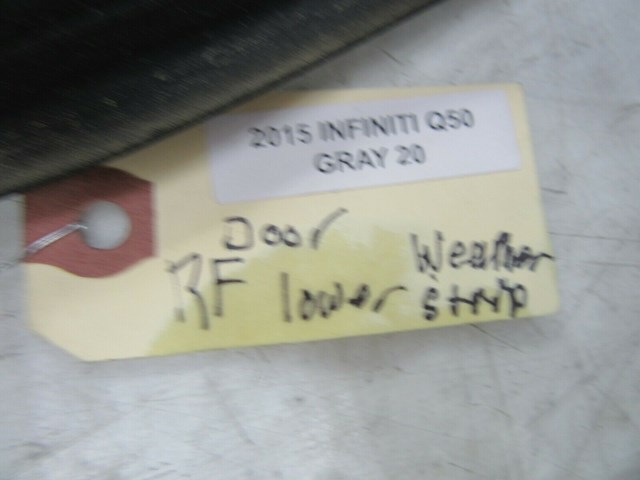 2014-2018 INFINITI Q50 OEM RIGHT FRONT PASSENGER SIDE LOWER DOOR WEATHER STRIP