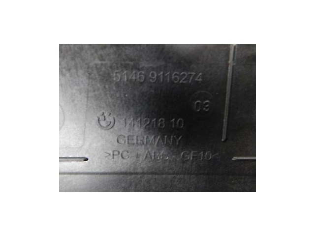 2011-2013 BMW 550i 535i F10 OEM REAR DECK LID AIR VENT GRILLE COVER TRIM