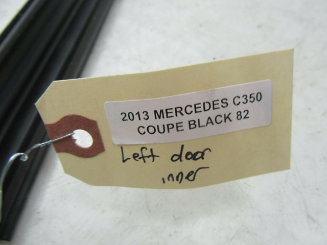 2012-2015 MERCEDES C350 COUPE OEM LEFT DRIVER DOOR GLASS INNER WEATHER STRIP