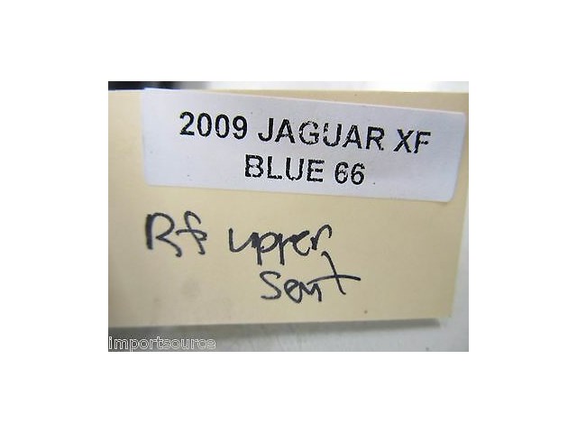 2009-2011 JAGUAR XF OEM RIGHT FRONT UPPER SEAT CUSHION GRAY PERFORATED LEATHER 