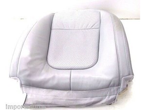 2009-2011 JAGUAR XF OEM RIGHT FRONT UPPER SEAT CUSHION GRAY PERFORATED LEATHER 