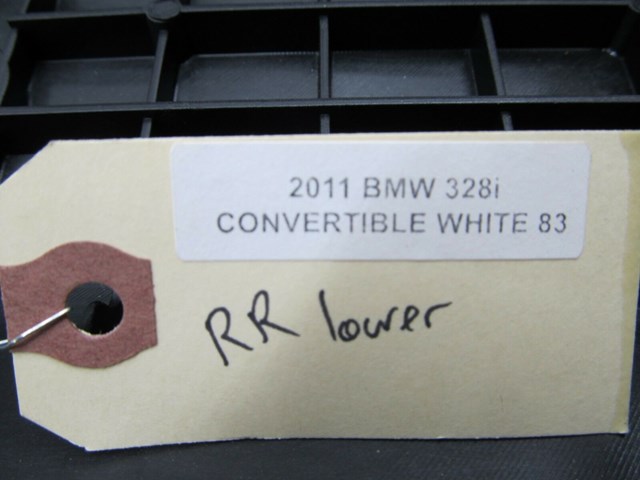  2009-2013 BMW 328i E93 LCI OEM RIGHT REAR LOWER SEAT CUSHION 