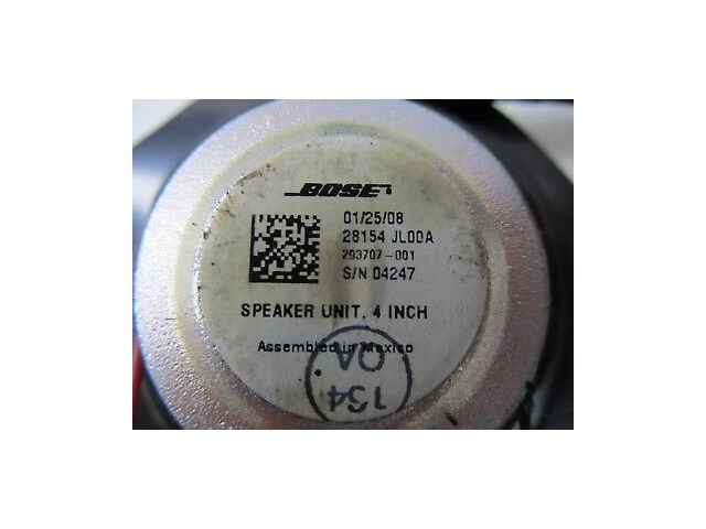 2008-2013 INFINITI G37S COUPE OEM LEFT REAR QUARTER PANEL SPEAKER 28154JL00A