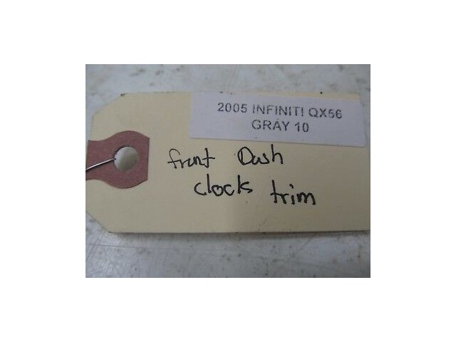 2004-2007 INFINITI QX56 OEM FRONT DASH CLOCK CHROME TRIM COVER  