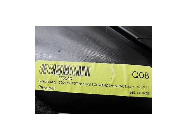 2012-2014 MERCEDES C250 W204 OEM COUPE RIGHT REAR QUARTER PANEL COVER SPEAKER 