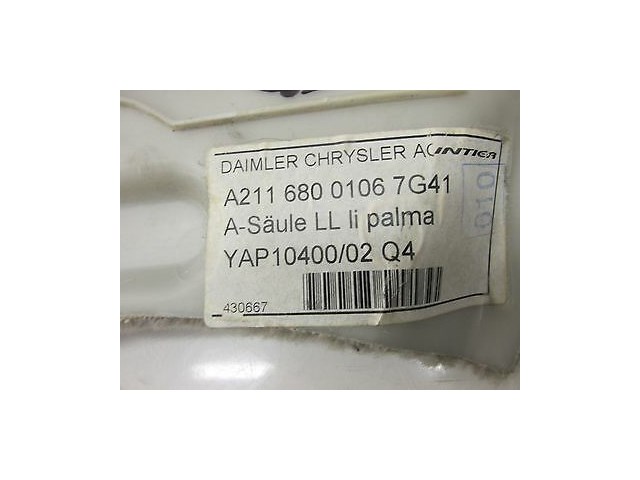 2003-2005 MERCEDES E320 WAGON W211 OEM LEFT FRONT KICK PANEL COVER & SPEAKER