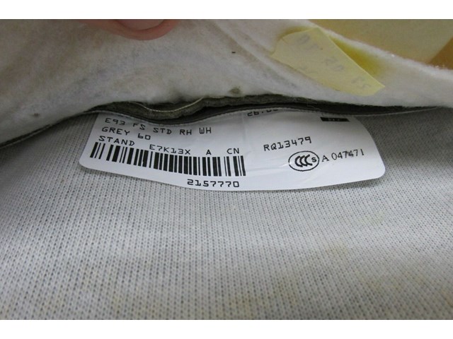  2009-2013 BMW 328i E93 LCI OEM RIGHT FRONT PASS LEATHER UPPER SEAT CUSHION 