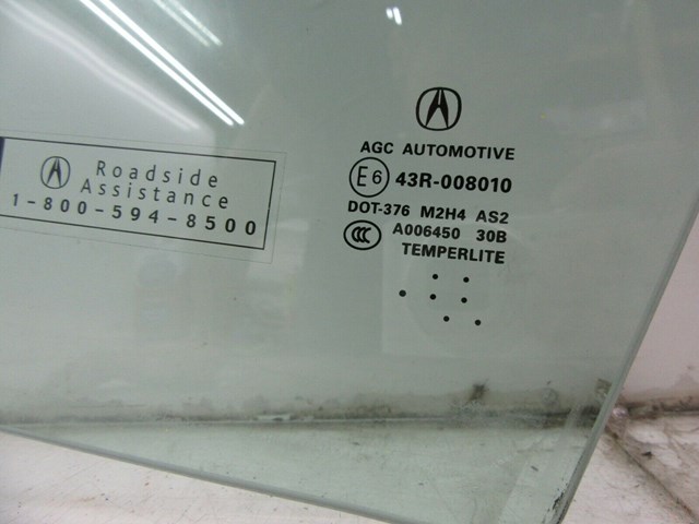 2013-2018 ACURA RDX OEM LEFT FRONT DRIVER DOOR WINDOW AUTO GLASS 43R 008010
