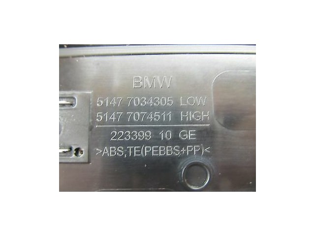 2006-2007 BMW 530XI WAGON E61 OEM LEFT SIDE REAR DOOR SILL SCUFF PLATE TRIM