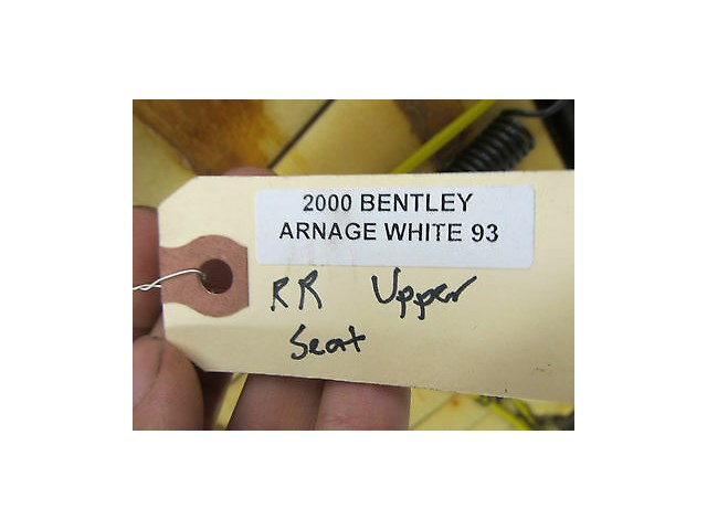 1998-2004 BENTLEY ARNAGE OEM RIGHT REAR PASSENGE UPPER SEAT CUSHION LEATHER