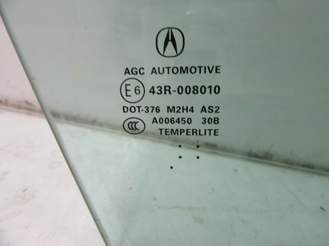 2013-2018 ACURA RDX OEM RIGHT FRONT DOOR WINDOW AUTO GLASS 43R 008010