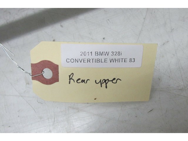  2009-2013 BMW 328i E93 LCI OEM REAR PASSENGER UPPER SEAT CUSHION GRAY LEATHER  