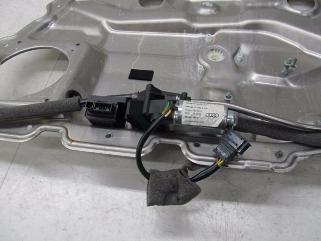 2004-2008 AUDI A8L W12 OEM RIGHT REAR PASSENGER DOOR WINDOW REGULATOR W/ PANEL