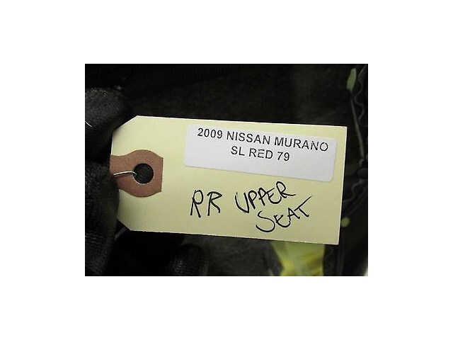 2009-2012 NISSAN MURANO SL OEM RIGHT REAR UPPER SEAT CUSHION BLACK 