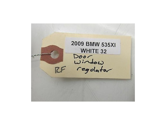 2008-2010 BMW 535xi 528 E60 OEM RIGHT FRONT PASSENGER'S WINDOW REGULATOR TRACK