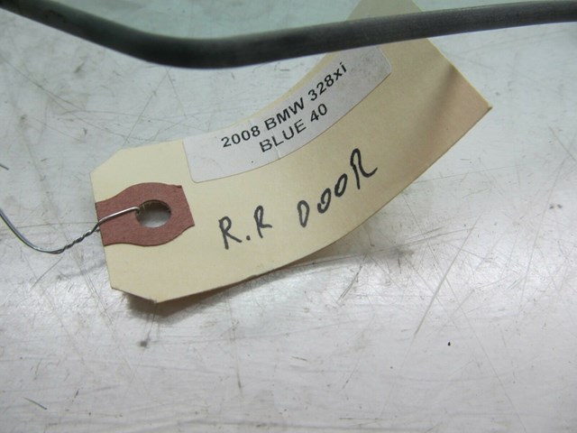 2007-2010 BMW 328xi E90 OEM RIGHT REAR DOOR WINDOW AUTO GLASS