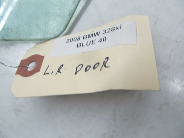 2007-2010 BMW 328xi E90 OEM LEFT REAR DOOR WINDOW AUTO GLASS