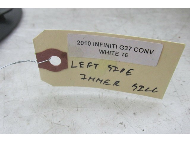 2009-2013 INFINITI G37 CONVERTIBLE OEM LEFT SIDE INNER DOOR SILL SCUFF TRIM 
