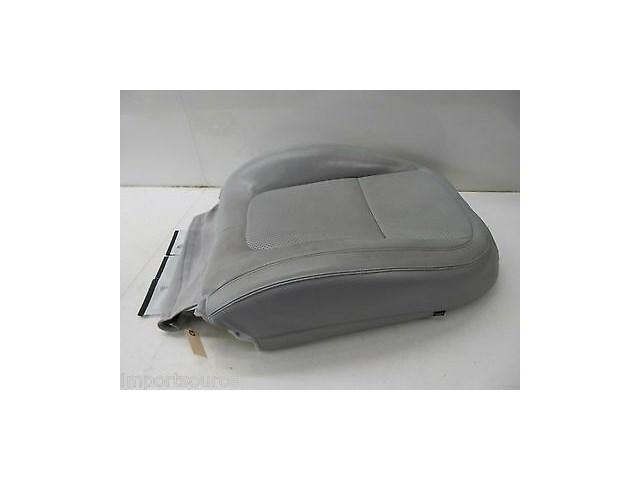 2009-2011 JAGUAR XF OEM LEFT FRONT UPPER SEAT CUSHION GRAY PERFORATED LEATHER 