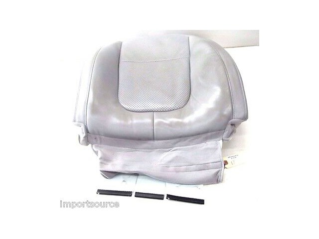 2009-2011 JAGUAR XF OEM LEFT FRONT UPPER SEAT CUSHION GRAY PERFORATED LEATHER 