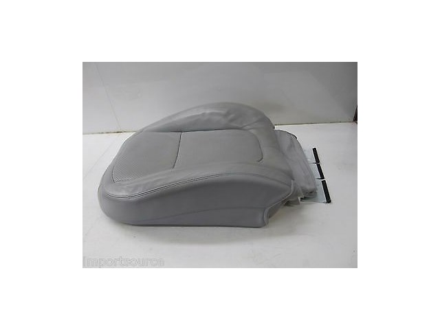 2009-2011 JAGUAR XF OEM LEFT FRONT UPPER SEAT CUSHION GRAY PERFORATED LEATHER 