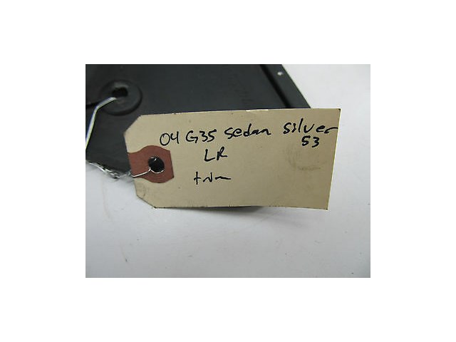 2003-2004 INFINITI G35 SEDAN OEM LEFT REAR DOOR SILL SCUFF PLATE COVER TRIM