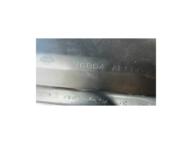 2005-2006 INFINITI G35 SEDAN OEM RIGHT SIDE FRONT DOOR SILL BLACK BRUSHED METAL