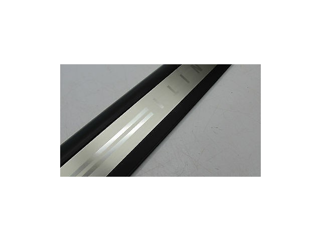 2005-2006 INFINITI G35 SEDAN OEM RIGHT SIDE FRONT DOOR SILL BLACK BRUSHED METAL