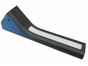 2005-2006 INFINITI G35 SEDAN OEM RIGHT SIDE REAR DOOR SILL BLACK BRUSHED METAL