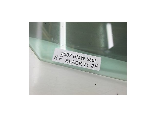 2006-2007 BMW 530I E60 OEM RIGHT FRONT PASSENGER'S DOOR WINDOW AUTO GLASS