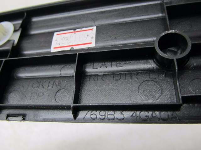 2014-2016 INFINITI Q50 OEM LEFT REAR DOOR SILL KICK PANEL COVER 769B3 4GA0A