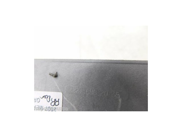 2007-2009 MERCEDES S550 W221 OEM RIGHT REAR DOOR SILL SCUFF PLATE A2216802035