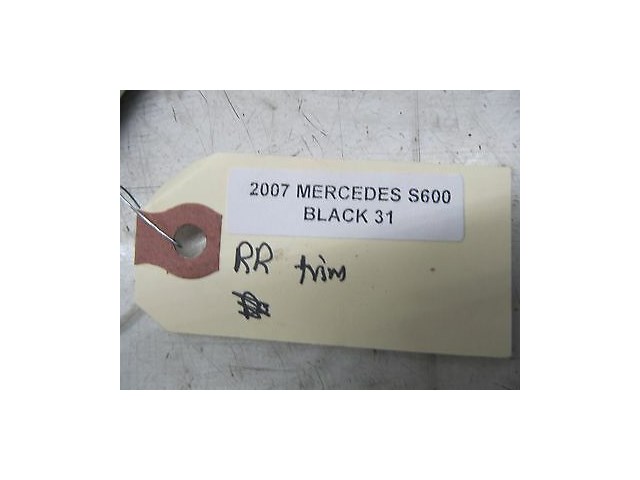 2007-2009 MERCEDES S600 W221 OEM RIGHT REAR PASSENGER OUTER DOOR SILL TRIM LWB 